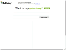 Tablet Screenshot of gotovote.org